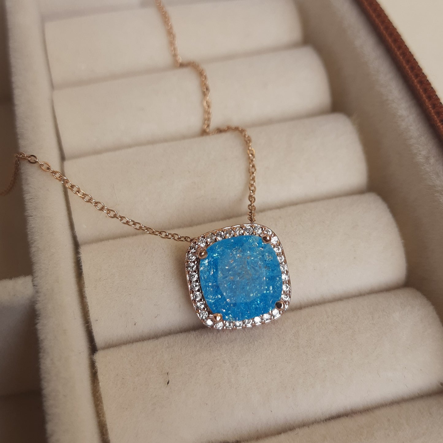 SARAH pendant chain (turqoise)