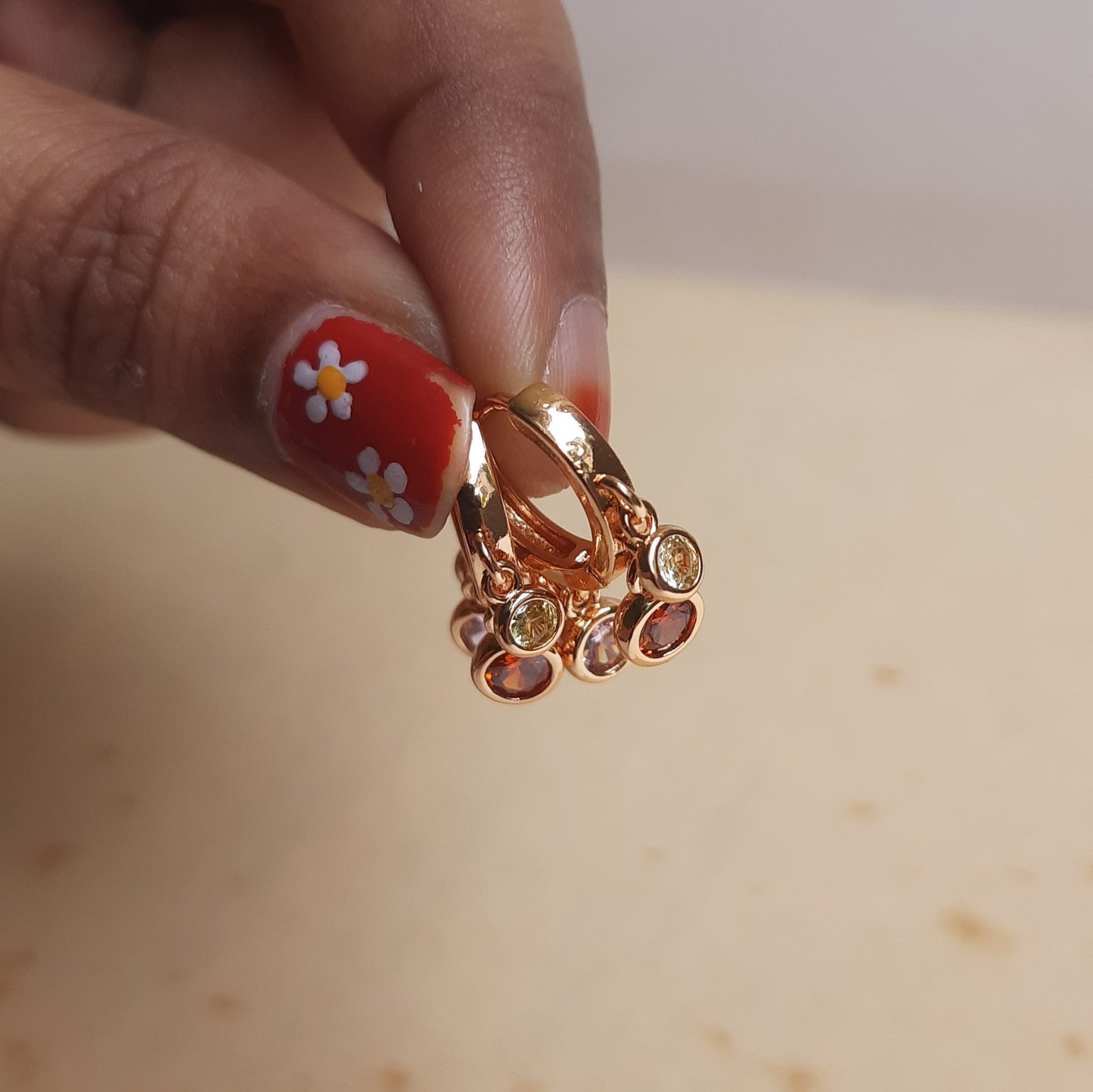LAILA layered huggies Hoops