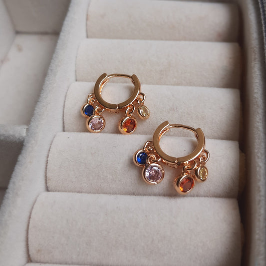 LAILA layered huggies Hoops