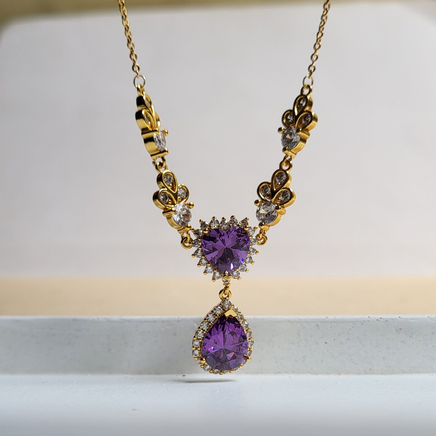 GODDESS Purple Necklace