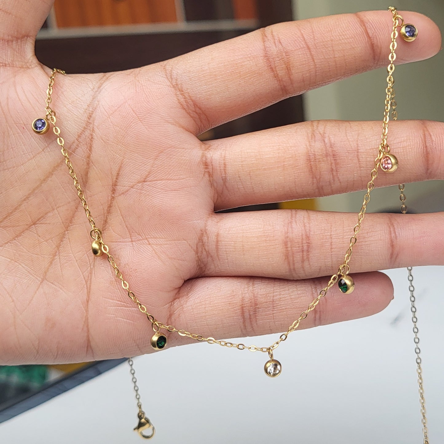 Color drops necklace (xuping)