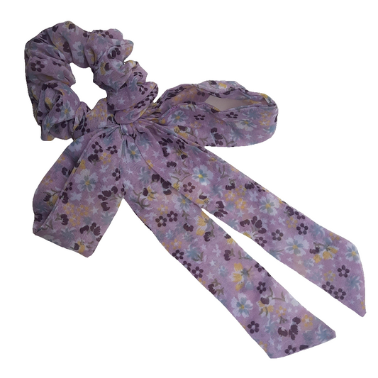 Floral lilac Scrunchie