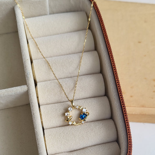 Galaxy pendant chain