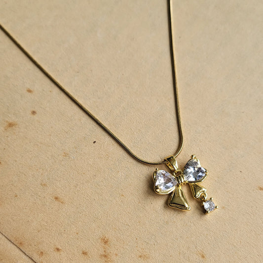 Bow drop pendent chain
