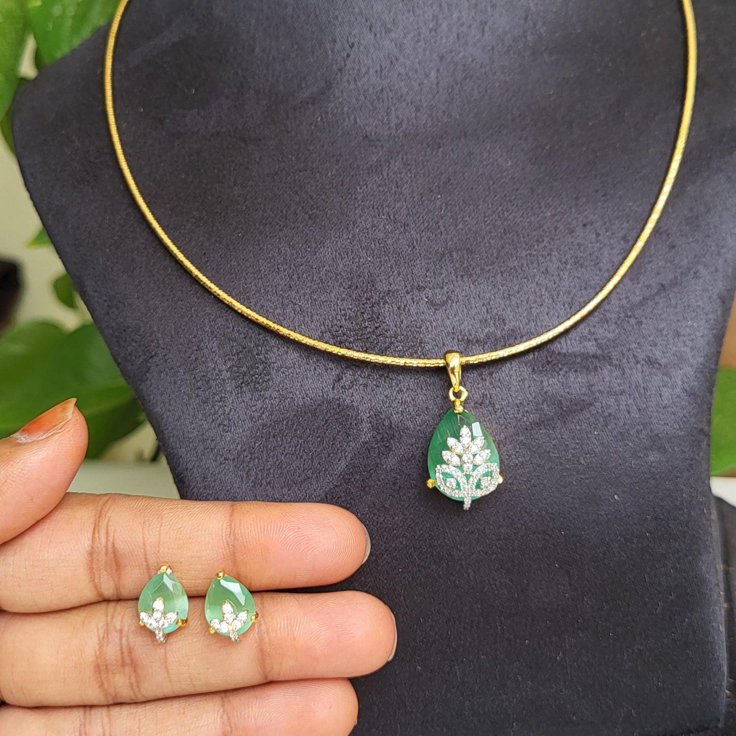 Latha kante set (Sea green)