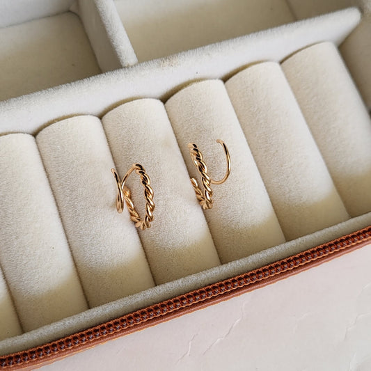 Twister earrings (spiral)