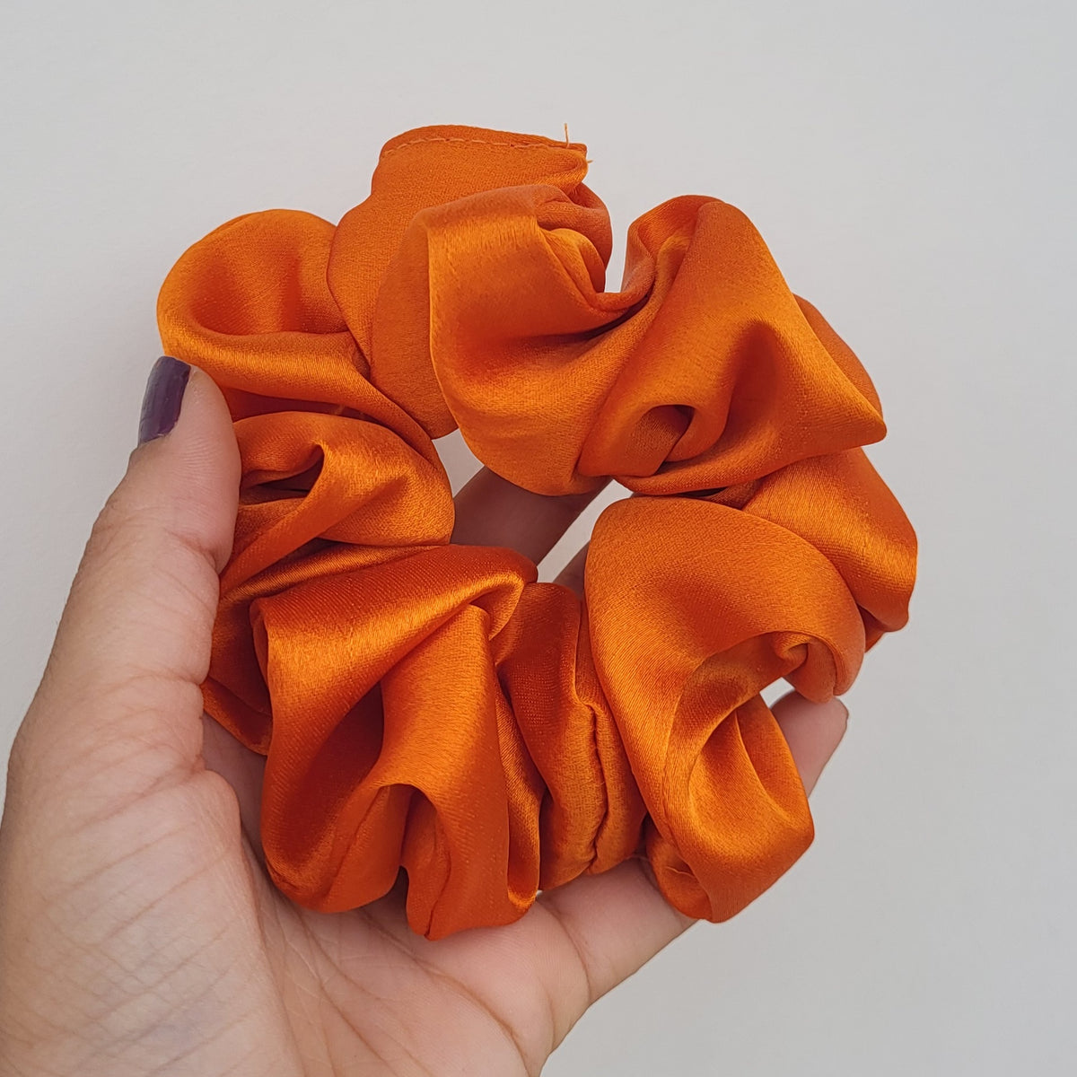 Orange scrunchie