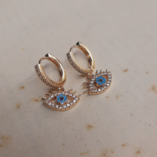 EVILEYE Huggie Hoops