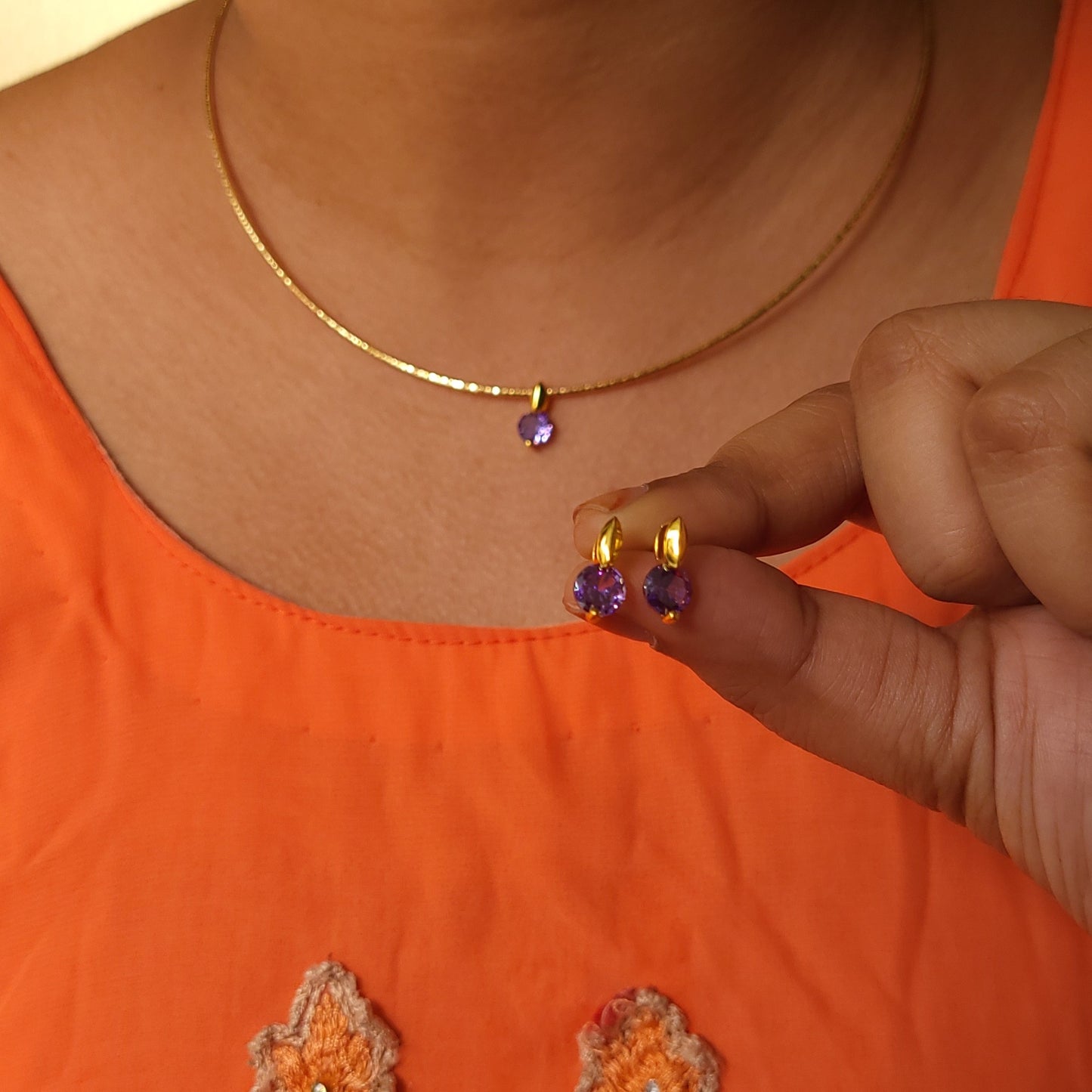 Bindu kante set(purple)