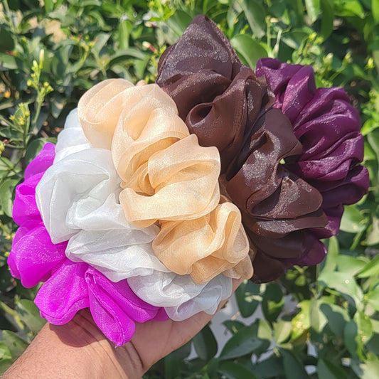 Organza scrunchies