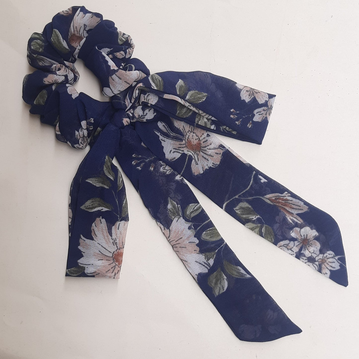 Royal blue srunchie