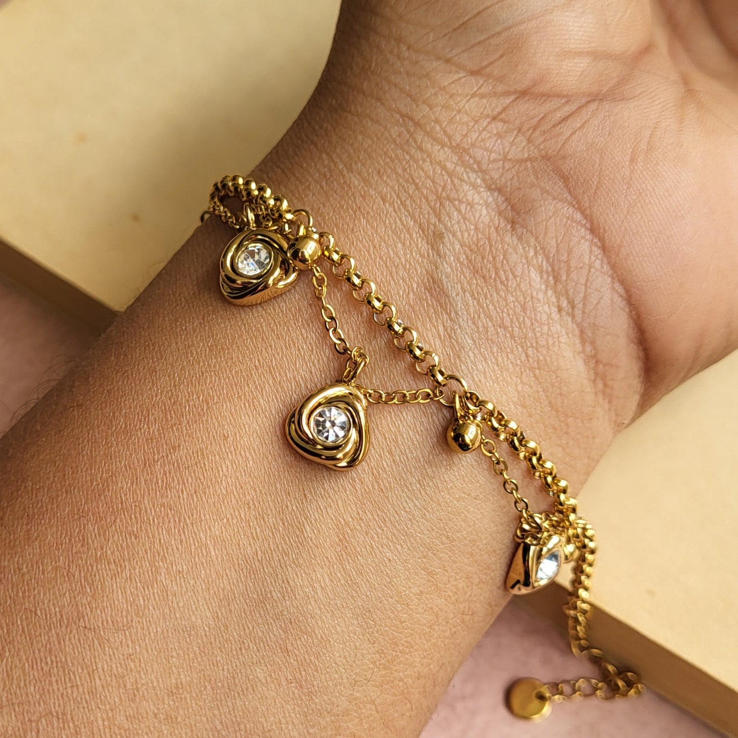 Pankh layered bracelet