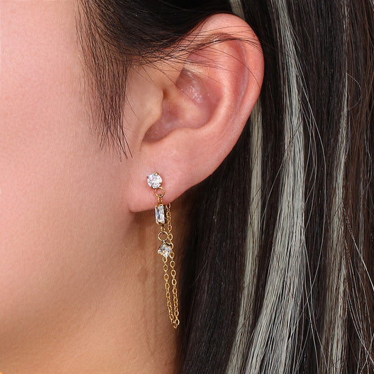 Bling dangler earrings