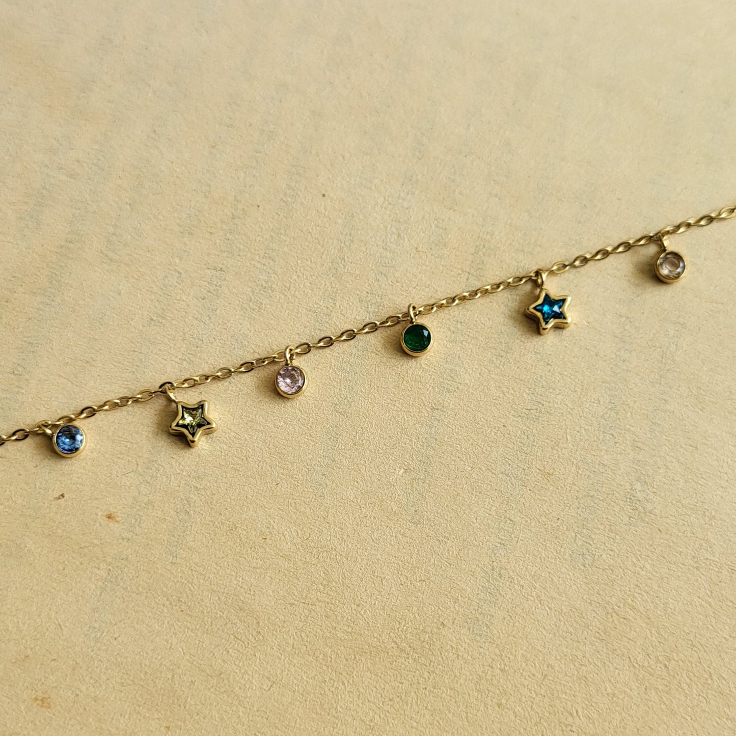 Star drops bracelet