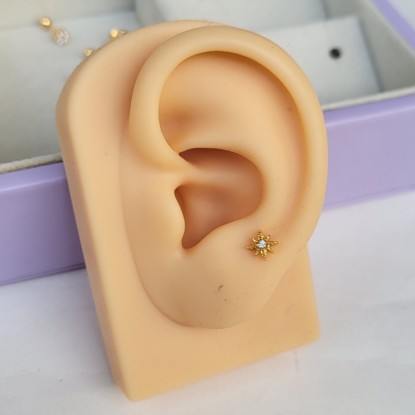 Sparkle mini studs (ball screwback)
