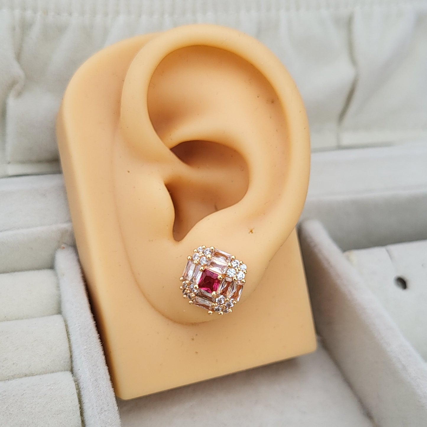 Ruby studs