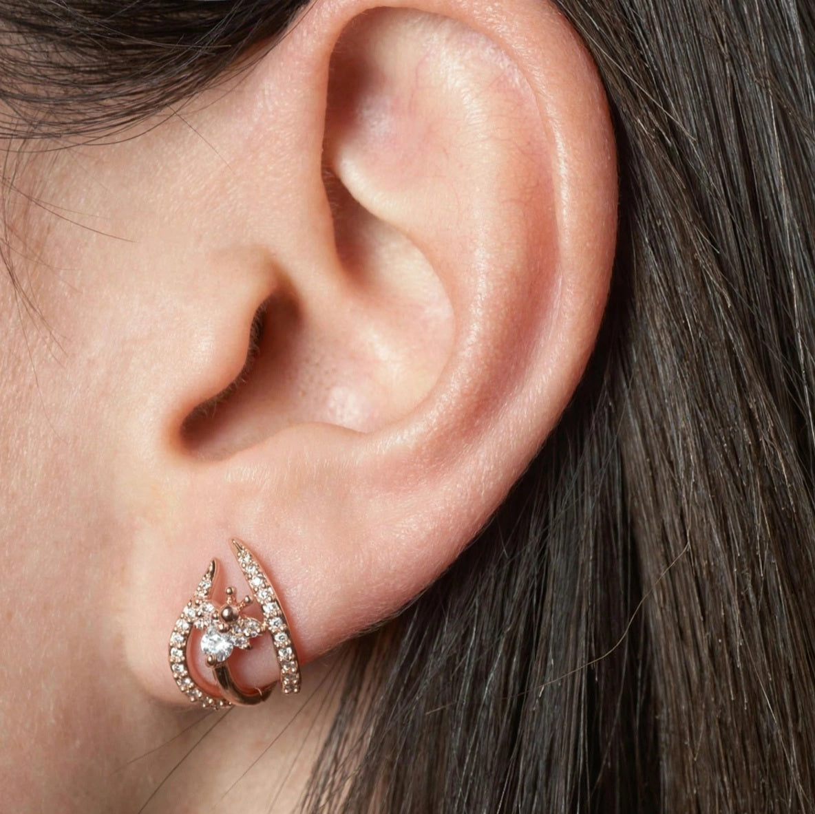 Bee cuff studs