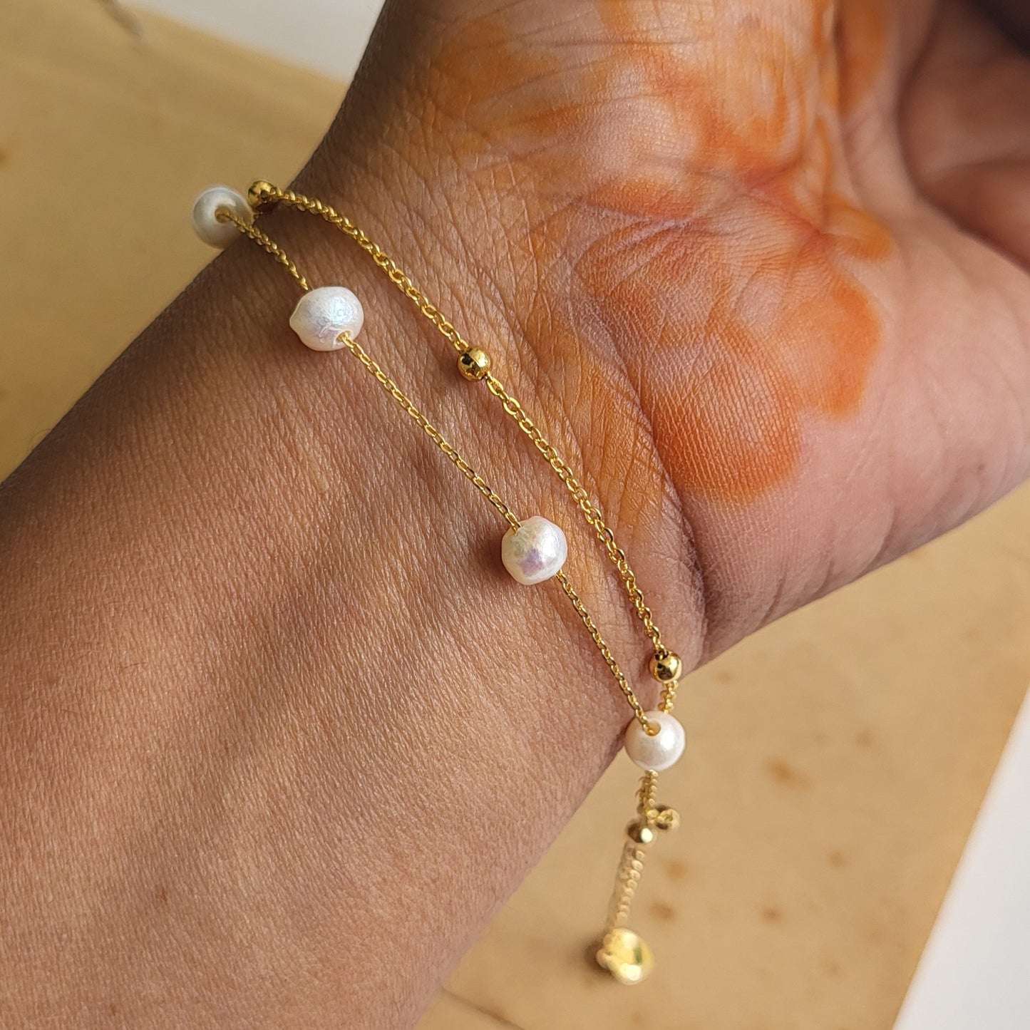 Pearl layered bracelet