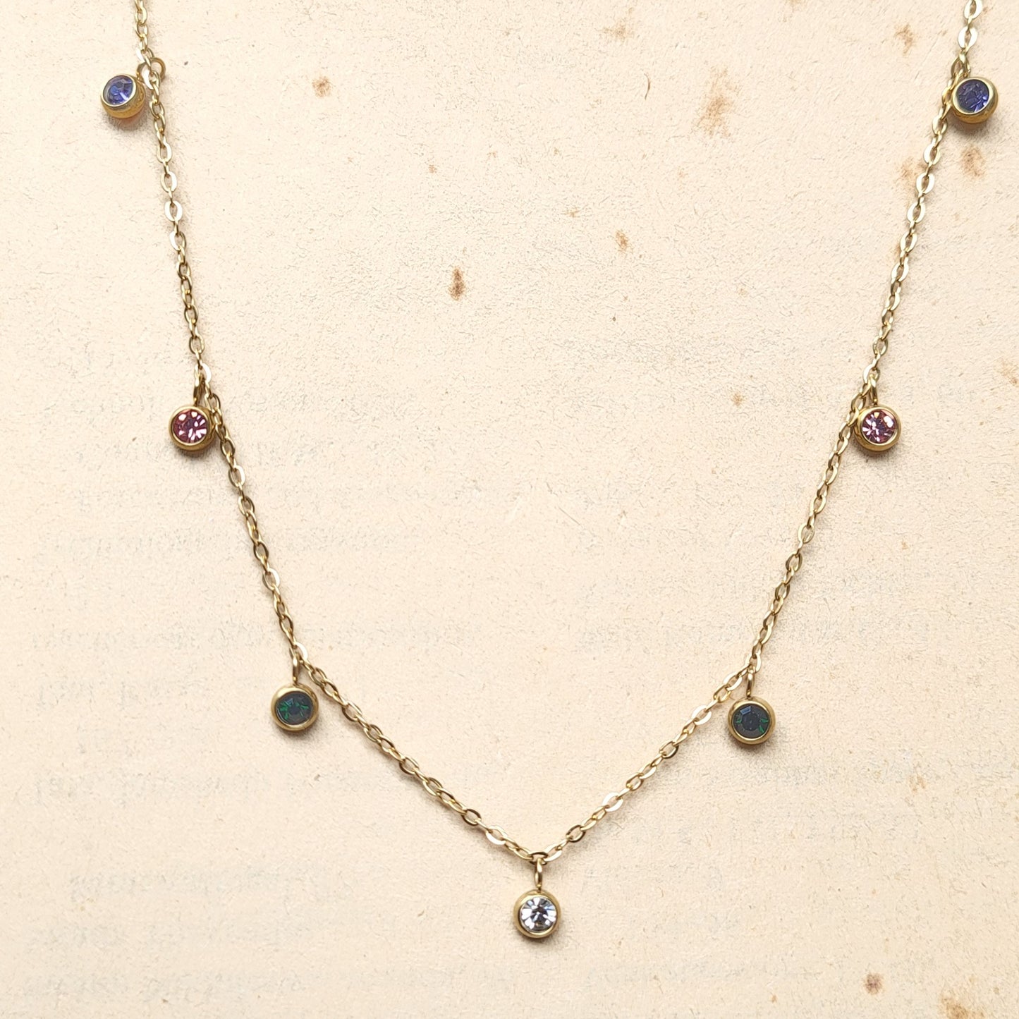 Color drops necklace (xuping)