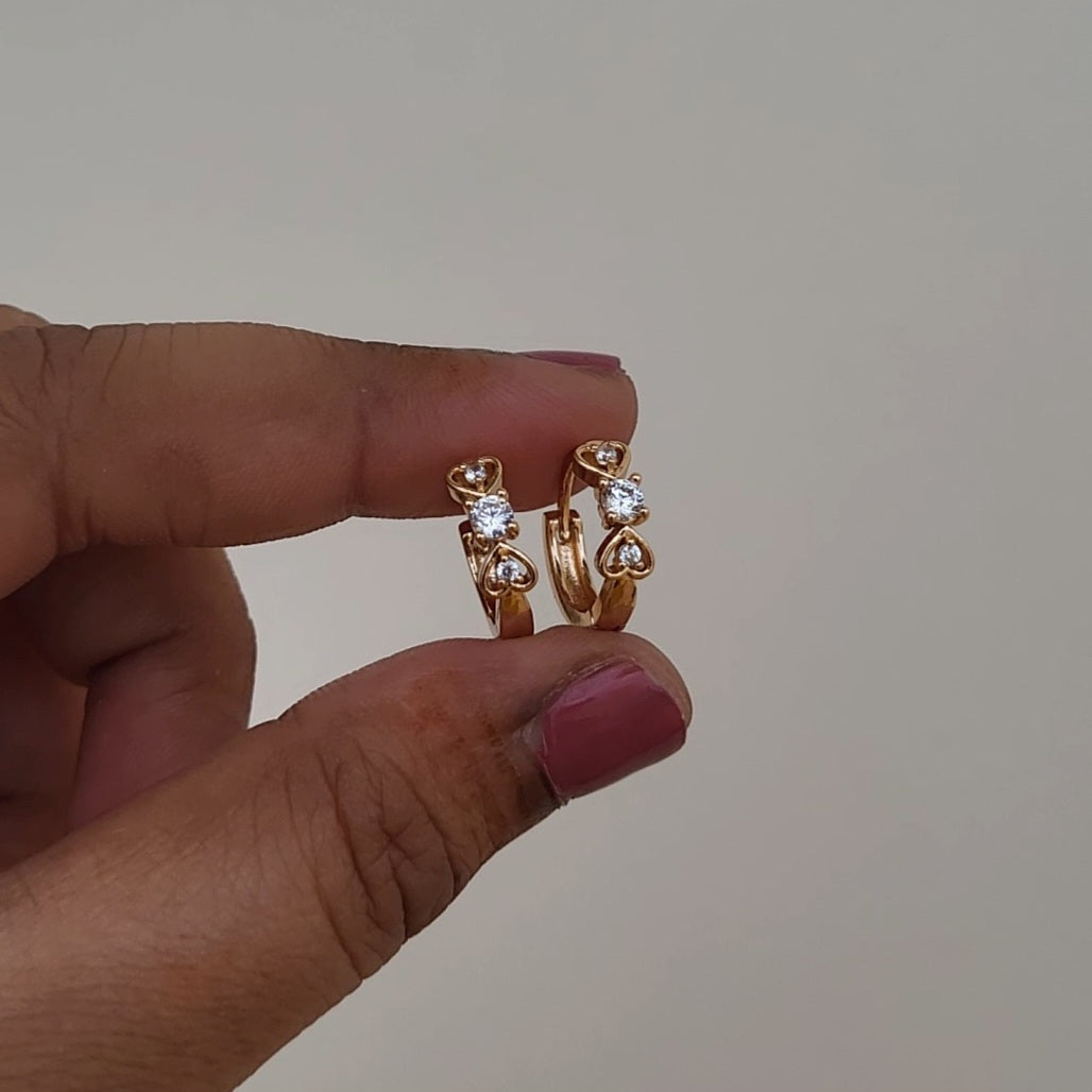 Dual hearts hoops