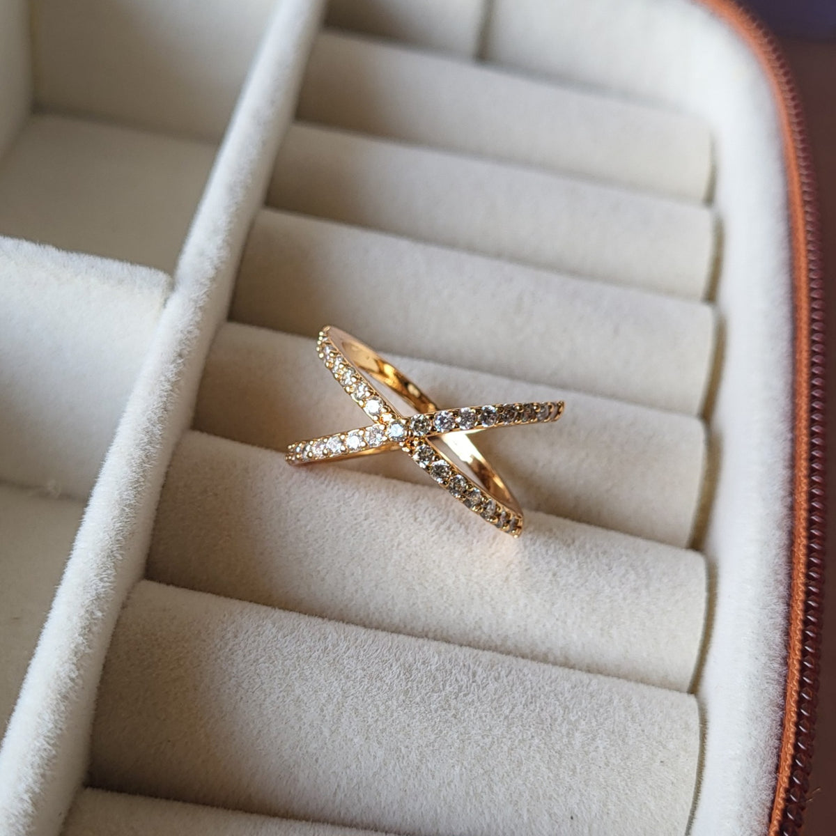 Cross it finger ring