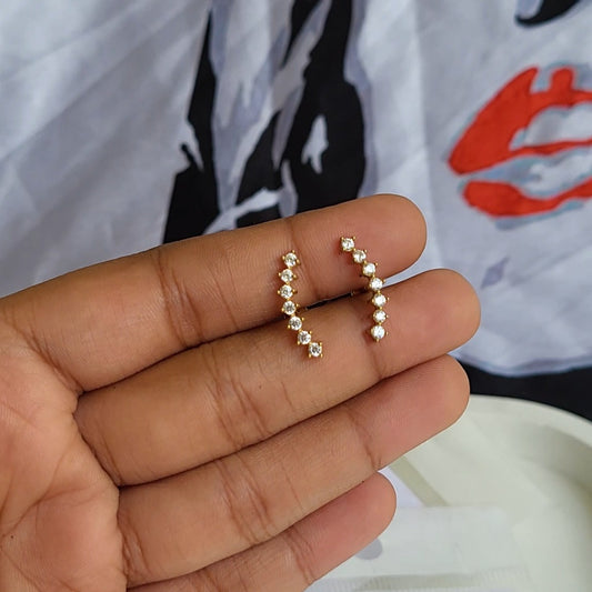 Saloni flat screwback studs