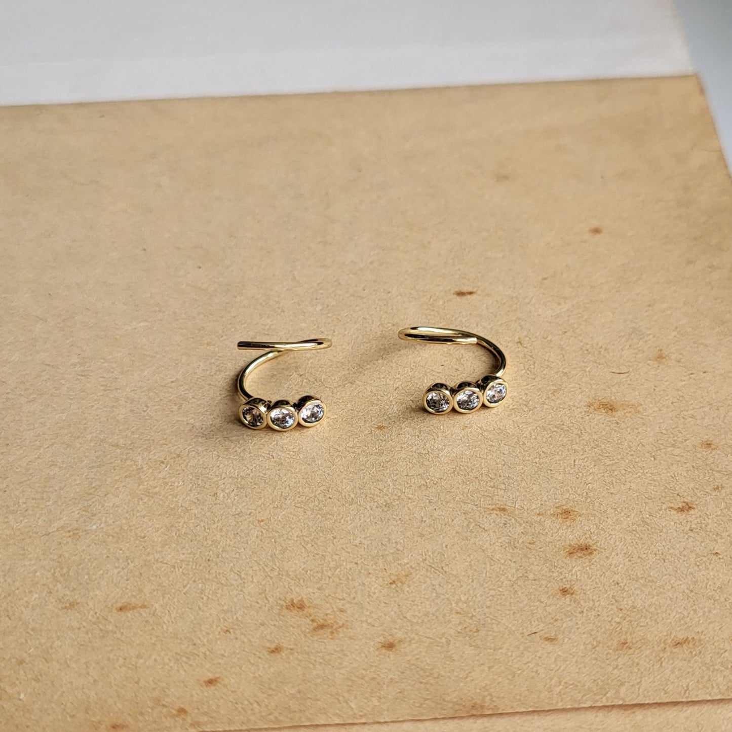 Bindu spiral earrings (xuping)