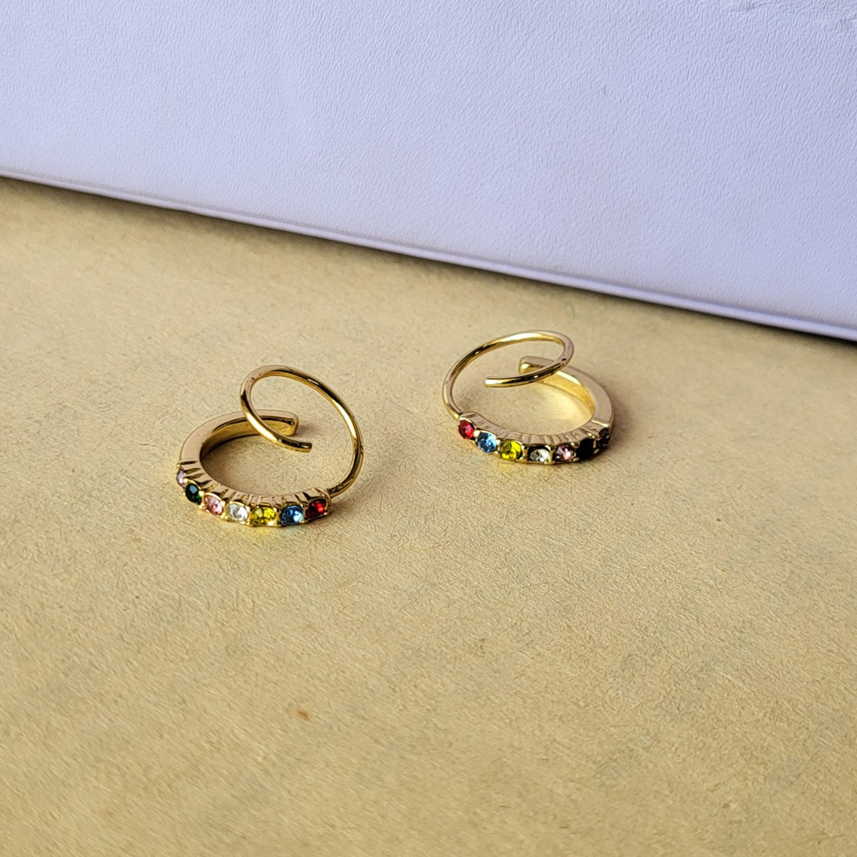 Spiral earrings (multi)