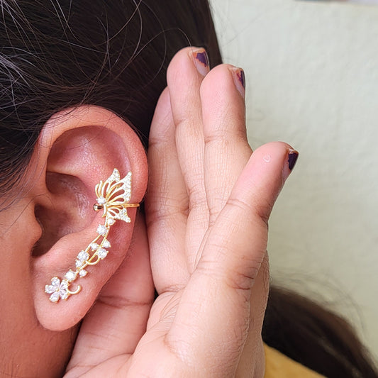Gardenia earcuff (Left ear only)