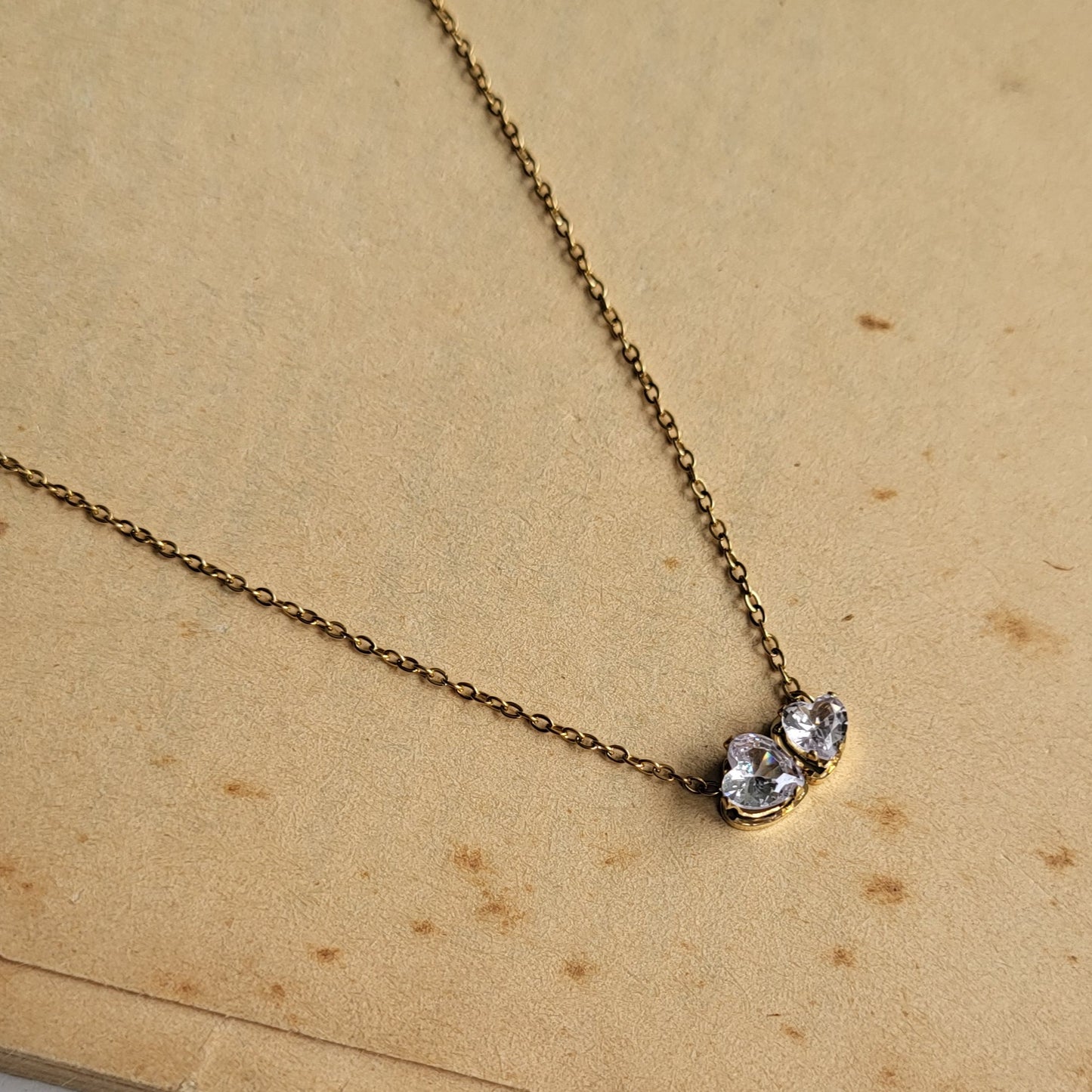 Dualheart pendent chain