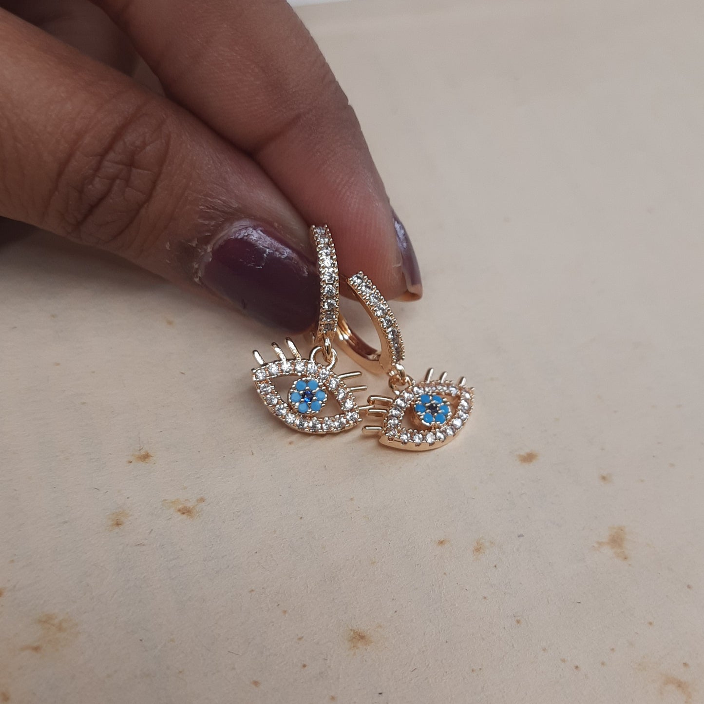 EVILEYE Huggie Hoops(silpa)