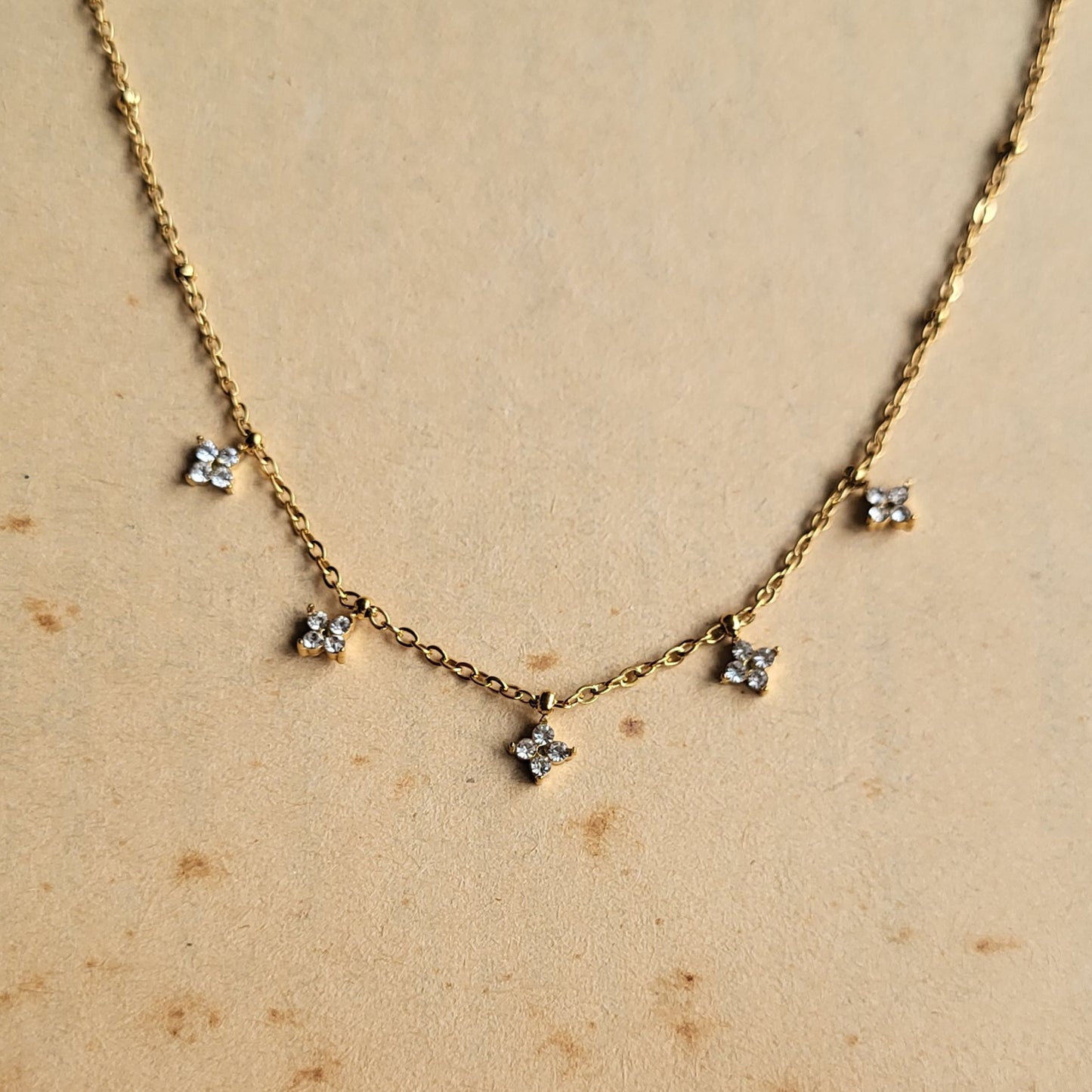 Clover drops necklace
