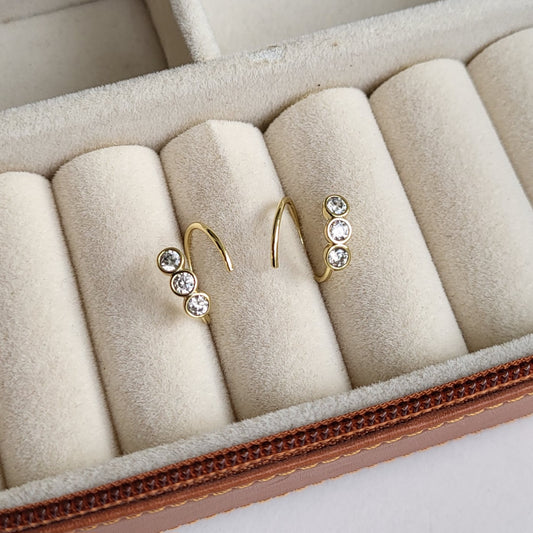 Bindu spiral earrings (xuping)