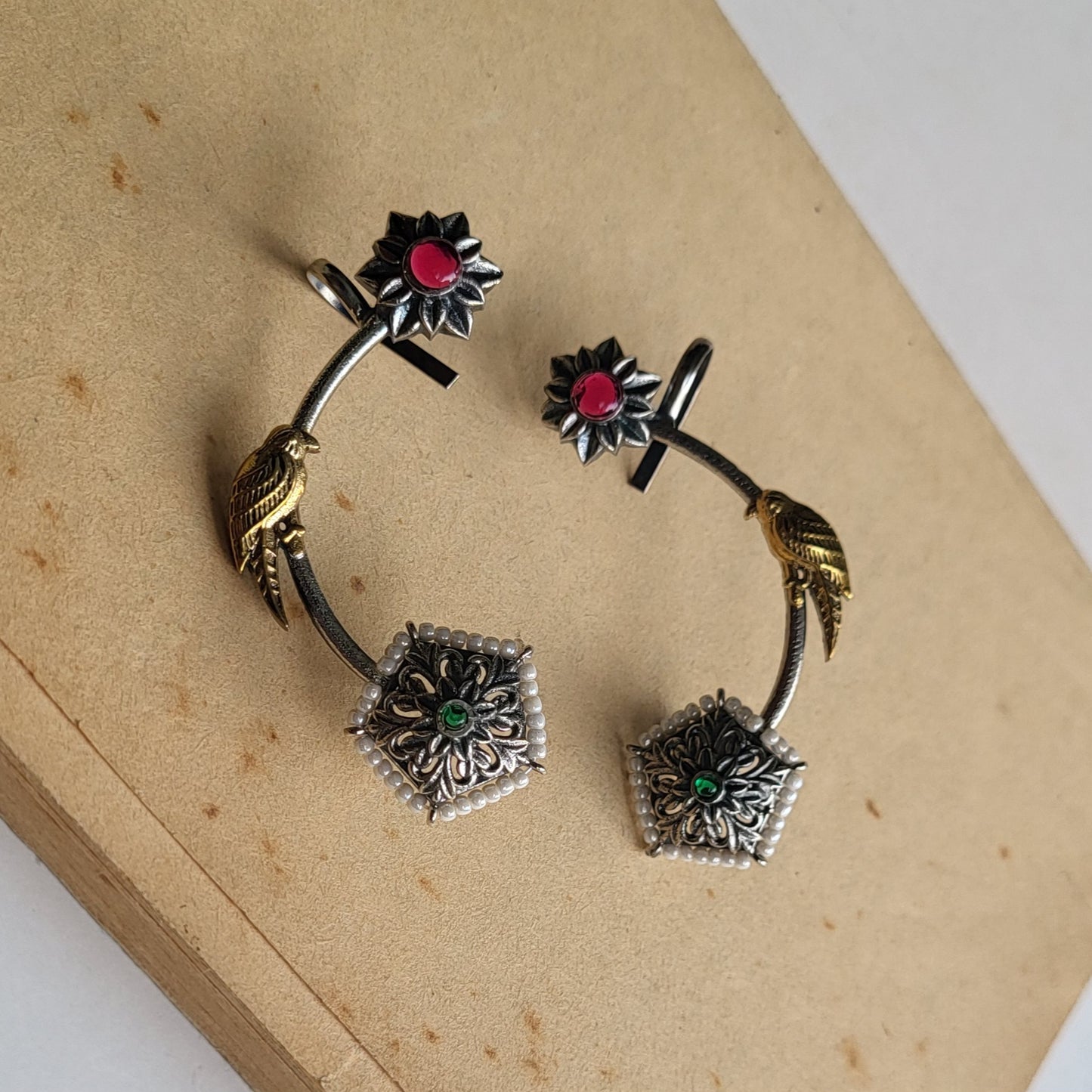 Parrot earcuff (pair)