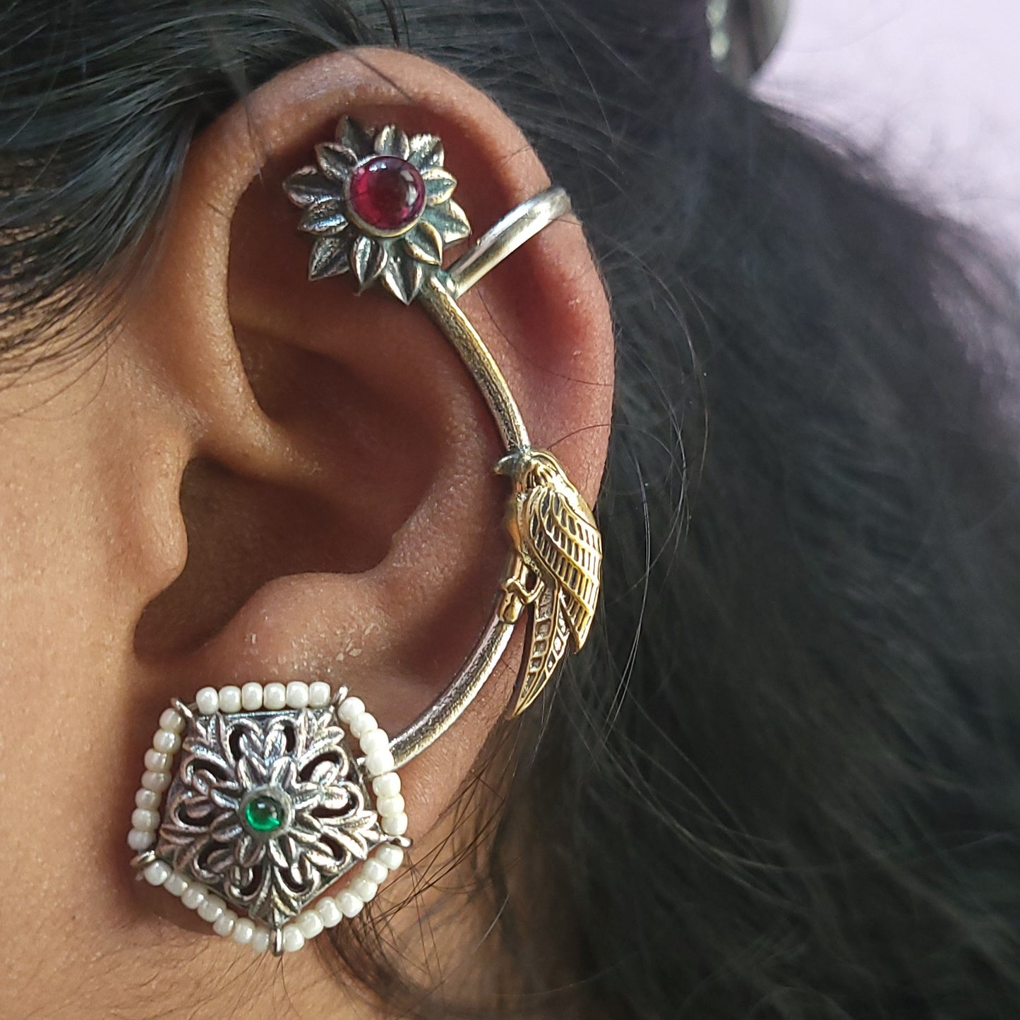 Parrot earcuff (pair)