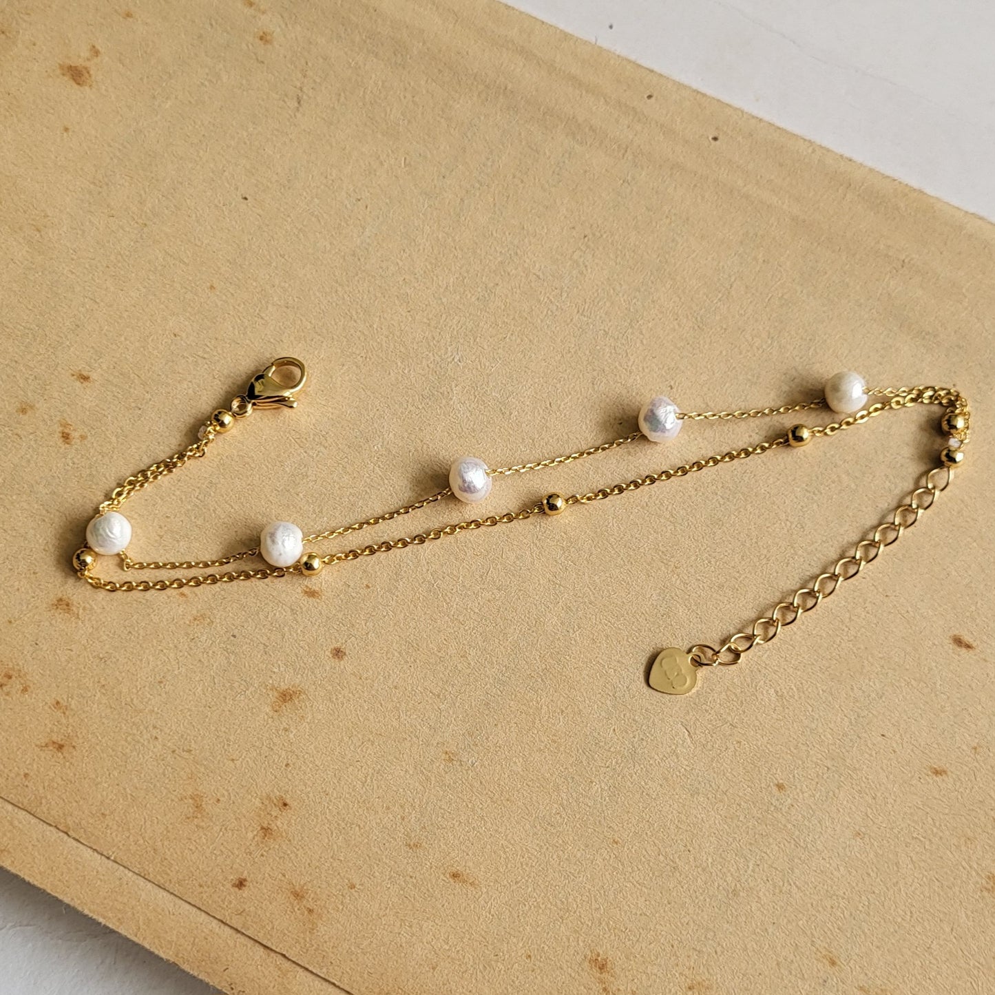 Pearl layered bracelet
