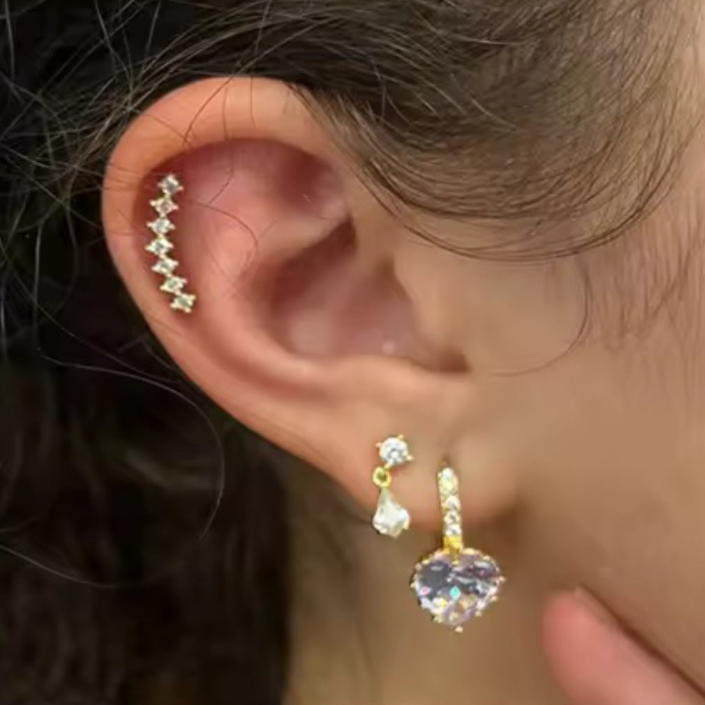 Saloni flat screwback studs