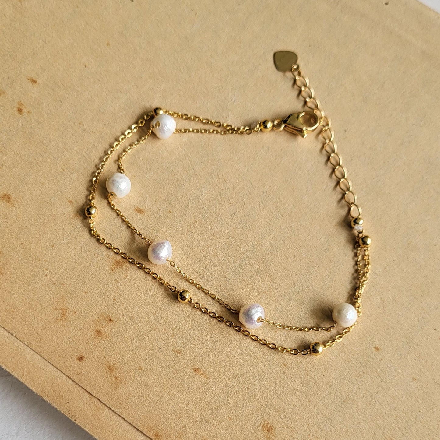 Pearl layered bracelet
