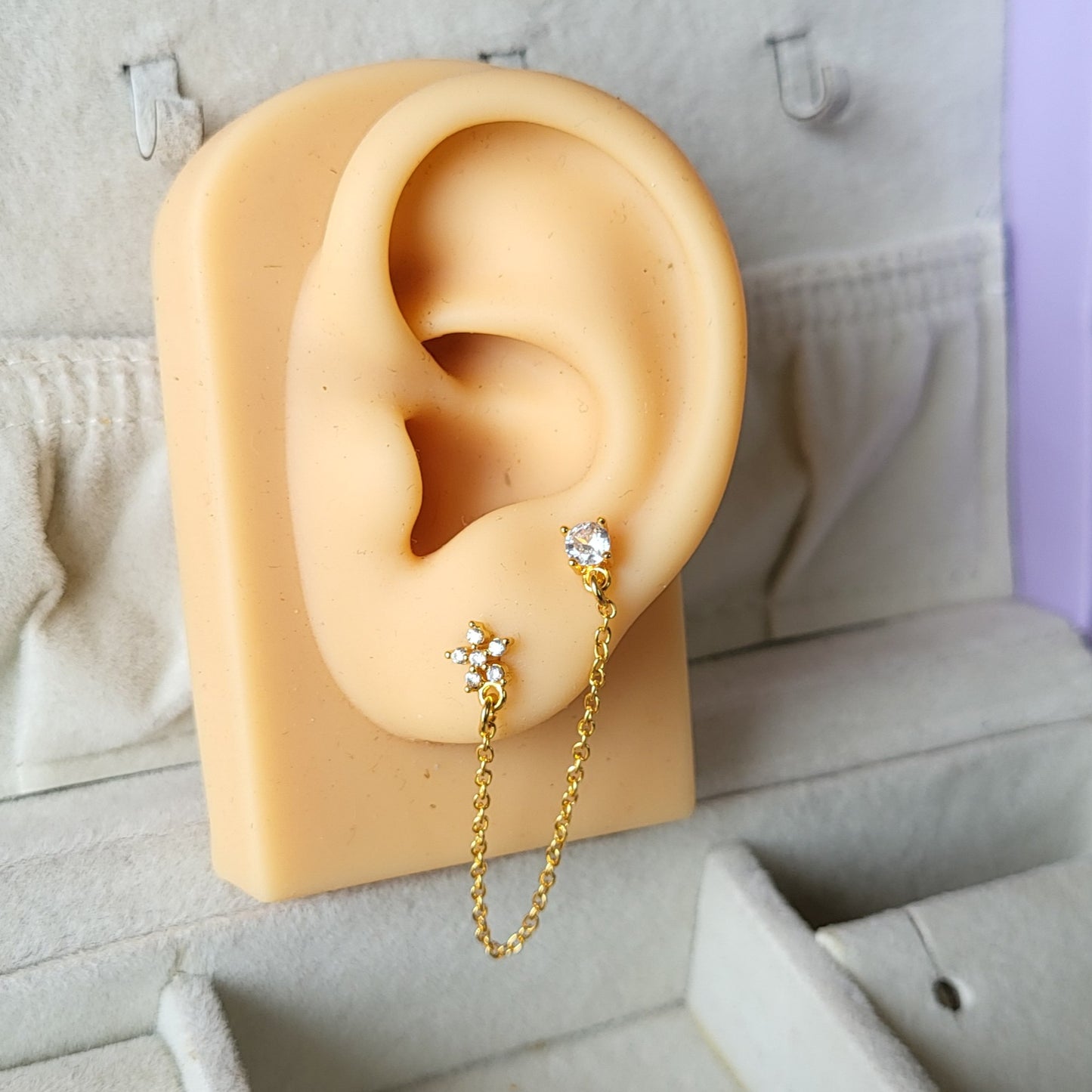 Sitara link earrings