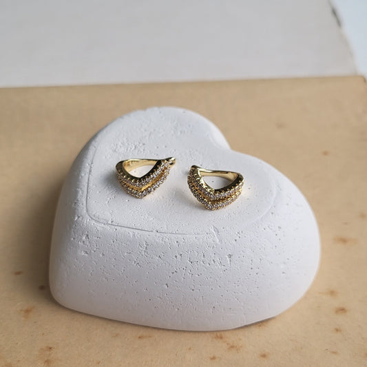 Rima earclips (pair)