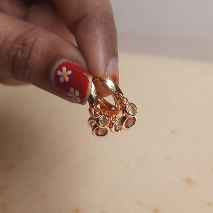 LAILA layered huggies Hoops