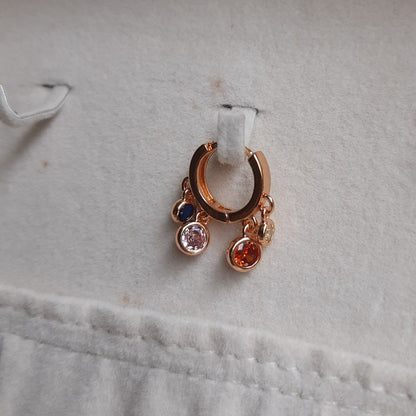 LAILA layered huggies Hoops