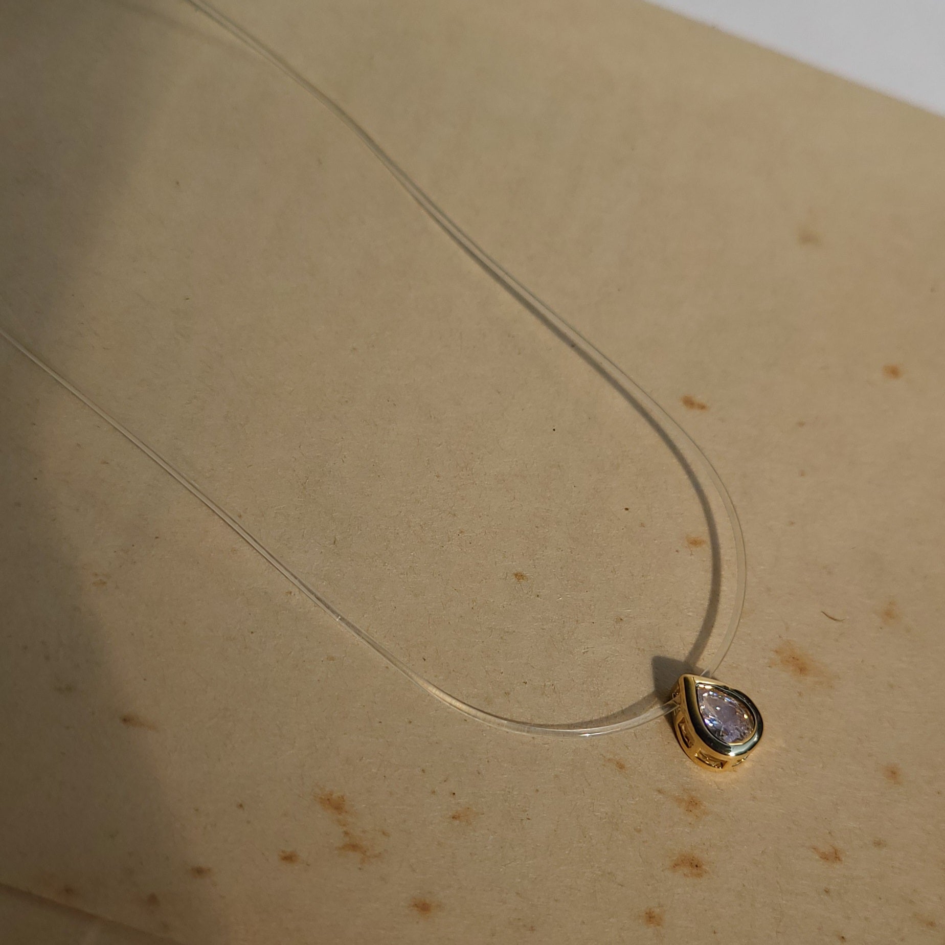 Transparent pendant chain (Drop) – pra_jewels