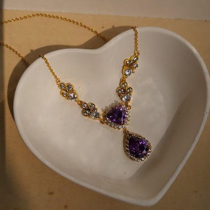 GODDESS Purple Necklace