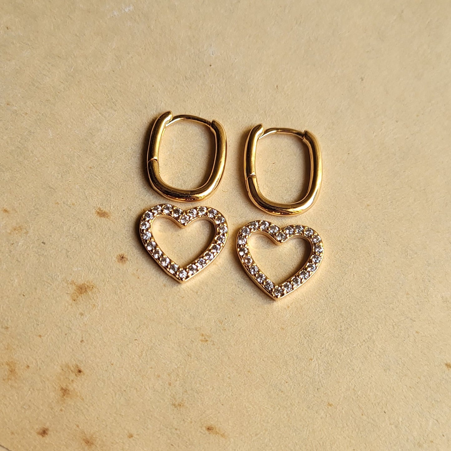 Heart 2 way earrings (doubletrouble)
