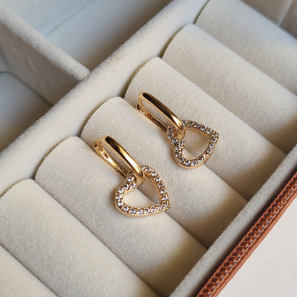 Heart 2 way earrings (doubletrouble)