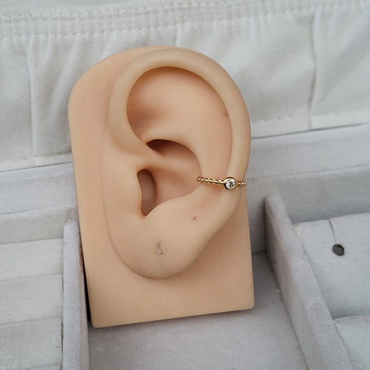 Stone earclip