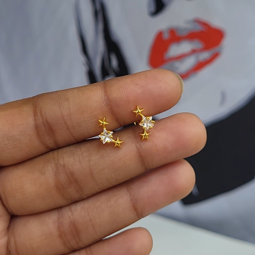 Glitter mini studs (ball screwback)