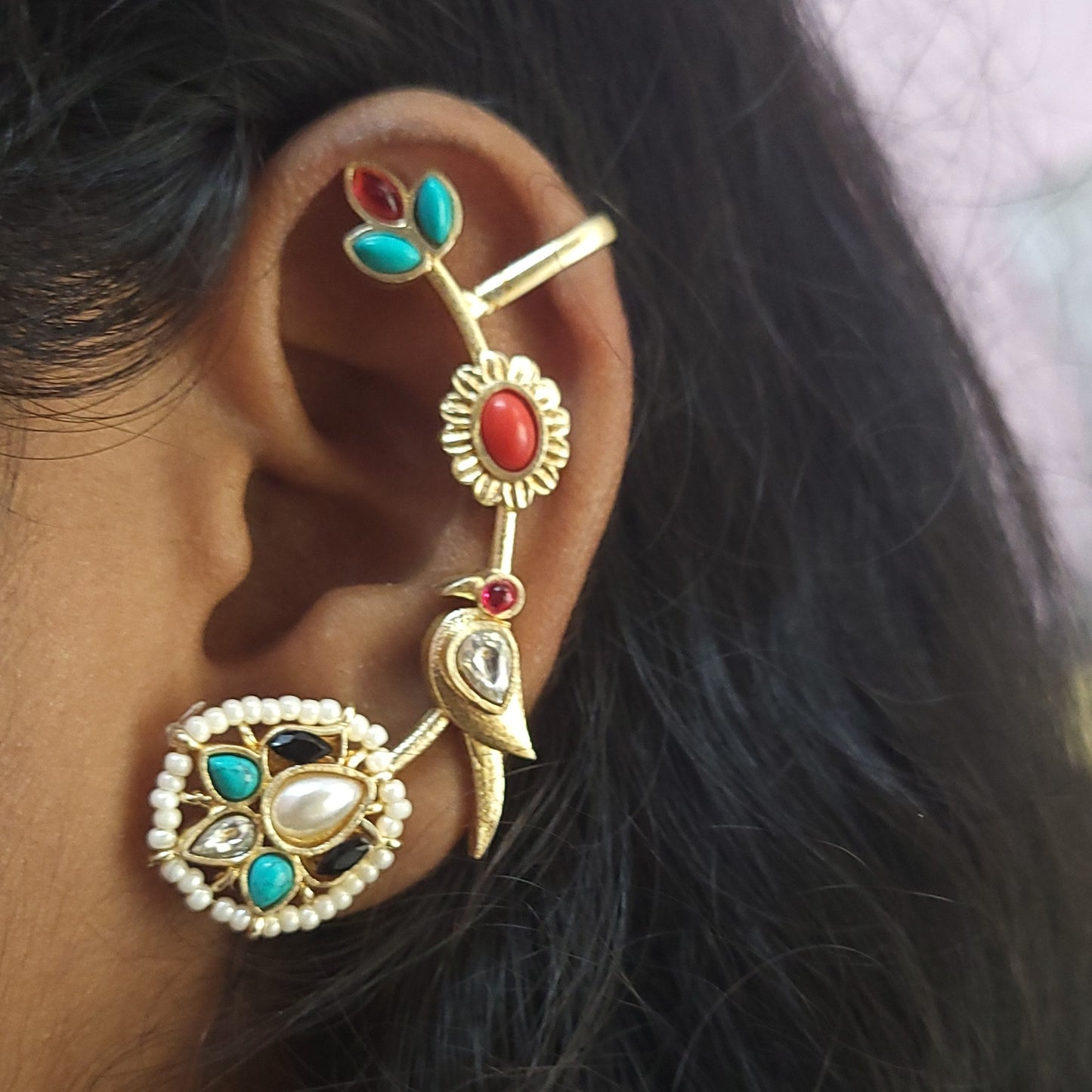 Lotus earcuff (pair)