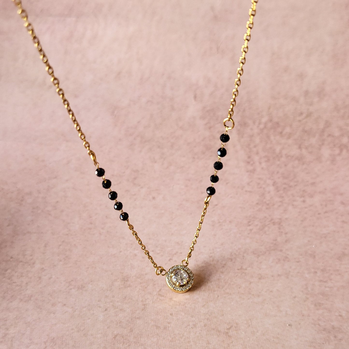 Solitaire mangalsutra (Stainless steel)